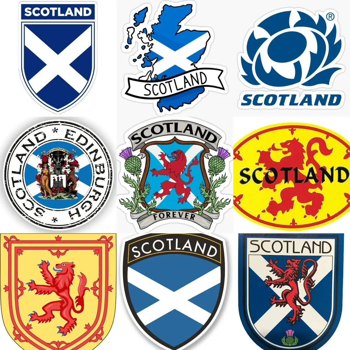 

Scotland Flag Map National Emblem Lion PVC Sticker for Decorate Car Laptop Motorcycle Bumper Bicycle Table Wall Helmet Fridge