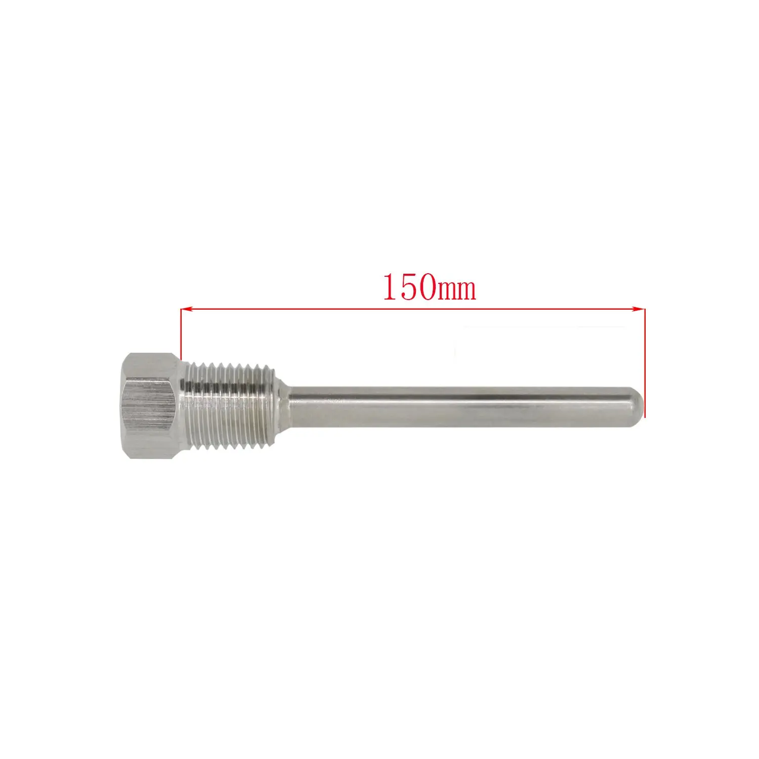 SS304 Stainless Steel Waterproof Thermocouple Temperature Sensor 1/4 Inch Solderless M10 Thread Probe Casing