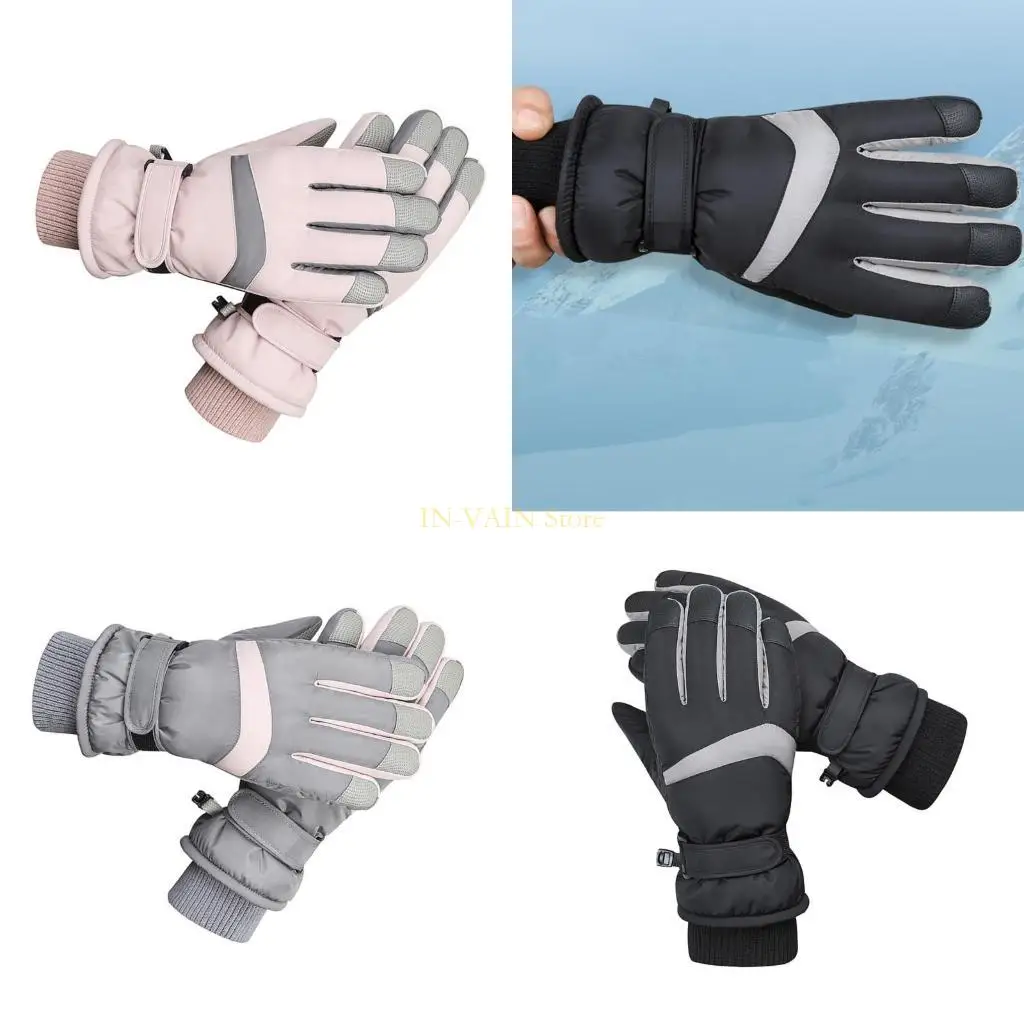 

Уножившиеся лыжные перчатки M5TC касаются экрана на экране зимние теплые перчатки водонепроницаемые зимние сноубордные перчатки