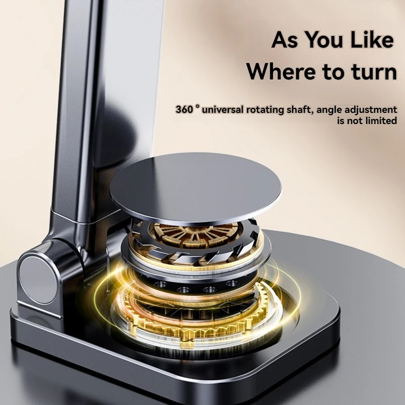 Universal Mobile Phone Stand On Desk 360ยฐ Rotatable Adjustable Portable Holder For Iphone15, Ipad ,Office Travel Video Recordin