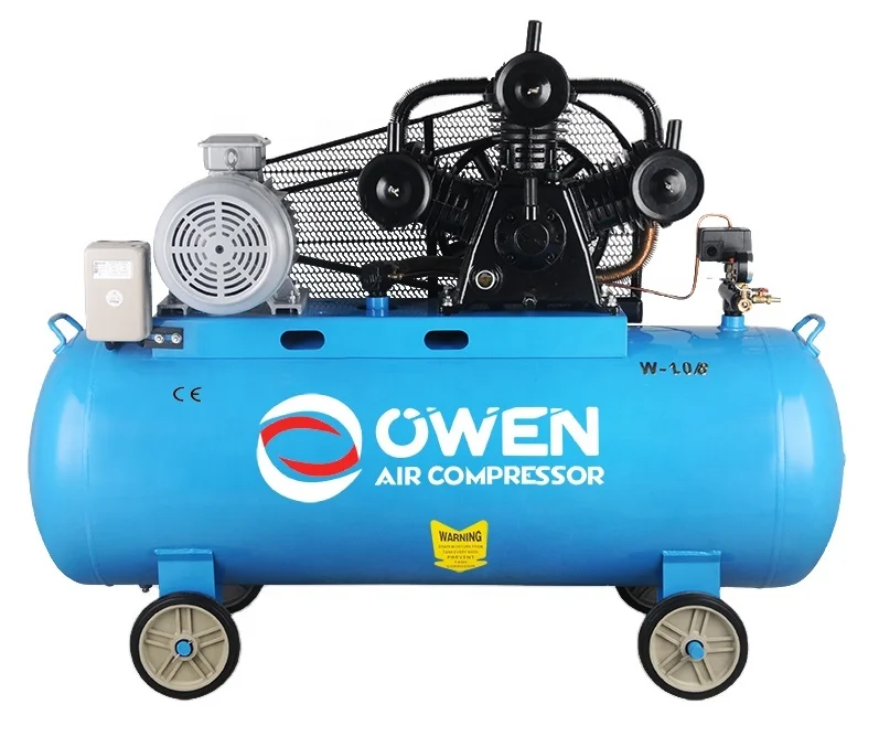 Ac Power 3 cilindros 11Kw 15Hp 8 Bar 350 litros Tanque 1600L/MIN Compressor de ar acionado por correia