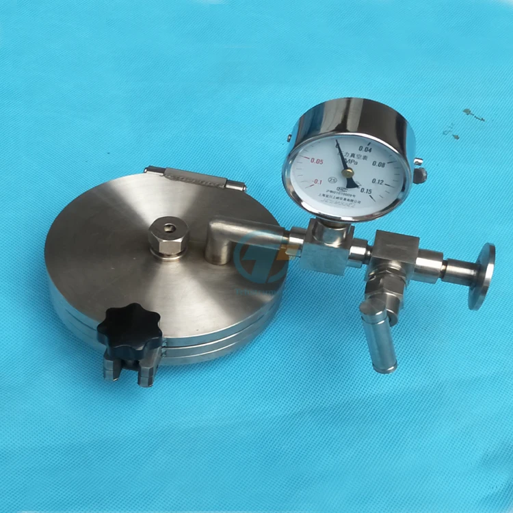 Tube Furnace used Hinged Type Vacuum Sealing Assembly Flange with KF25 Vacuum Port & 1/4