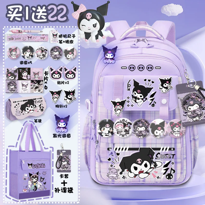 Sanrio Cinnamoroll Cute Fashion Printing Escuela Student Campus Backpack Mochilas Aestethic Bag Kawaii Large Capacity