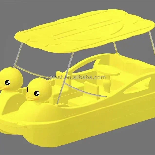 China Hot selling from manufacturers water amusement park equipment 7 seats used duck swan pedal boat for sale