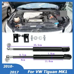 Support de levage de capot avant pour Volkswagen, barres de vérin à gaz, amortisseur de capot moteur, accessoires de voiture de remise en état, VW Tiguan MK1, 2010-2017, plus récent