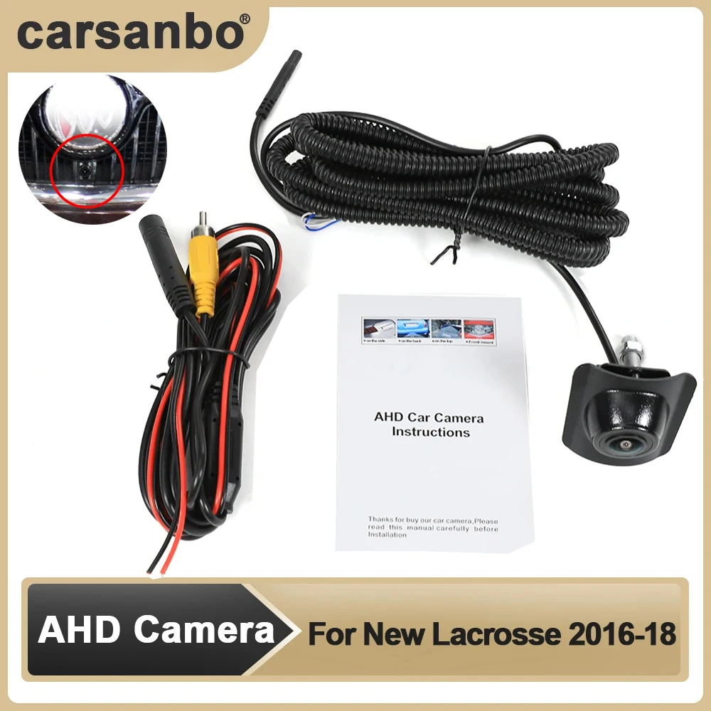 

Carsanbo AHD Front View OEM Parking Camera HD Night Vision Fisheye 150°Chrome Camera For Buick New Lacrosse 2016-2018