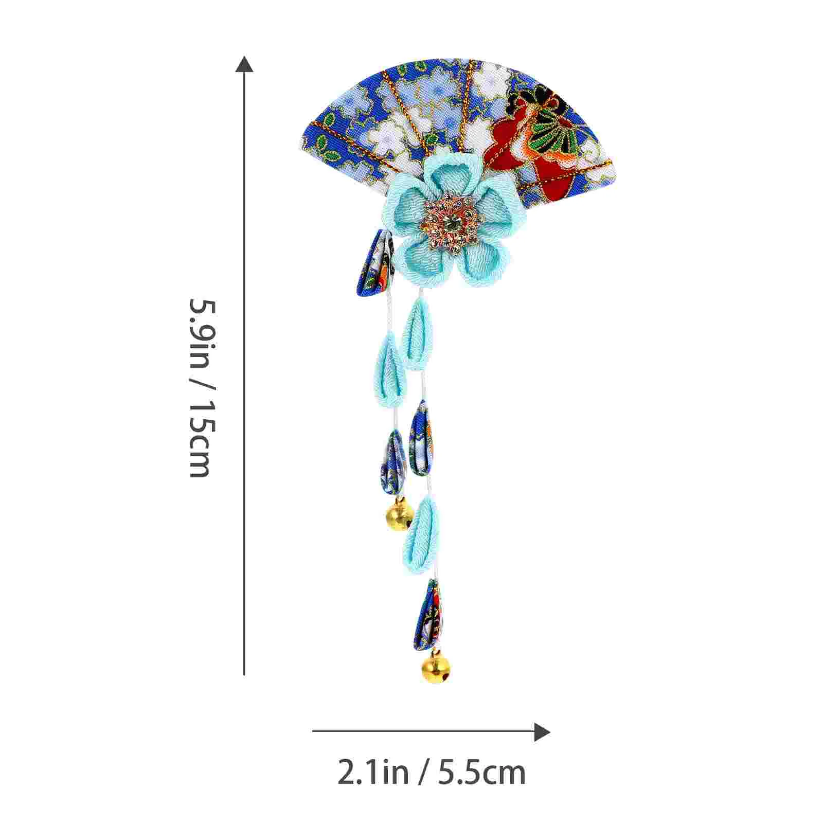 Japanese Style Headgear Hair Clip Headdress Barrettes Tassel Flower Girls Clips Kimono Accessories Goldfish