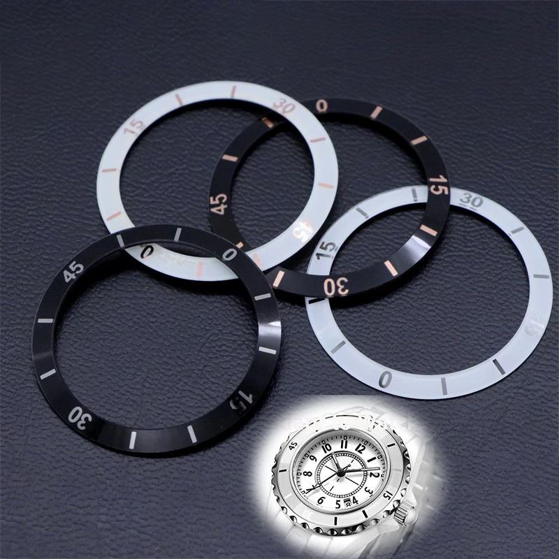 J12 Watch Ceramic Bezel Insert Watch Accessories Ceramic Ring Fit J12 Watch Repair Parts For Aftermarket Replacements