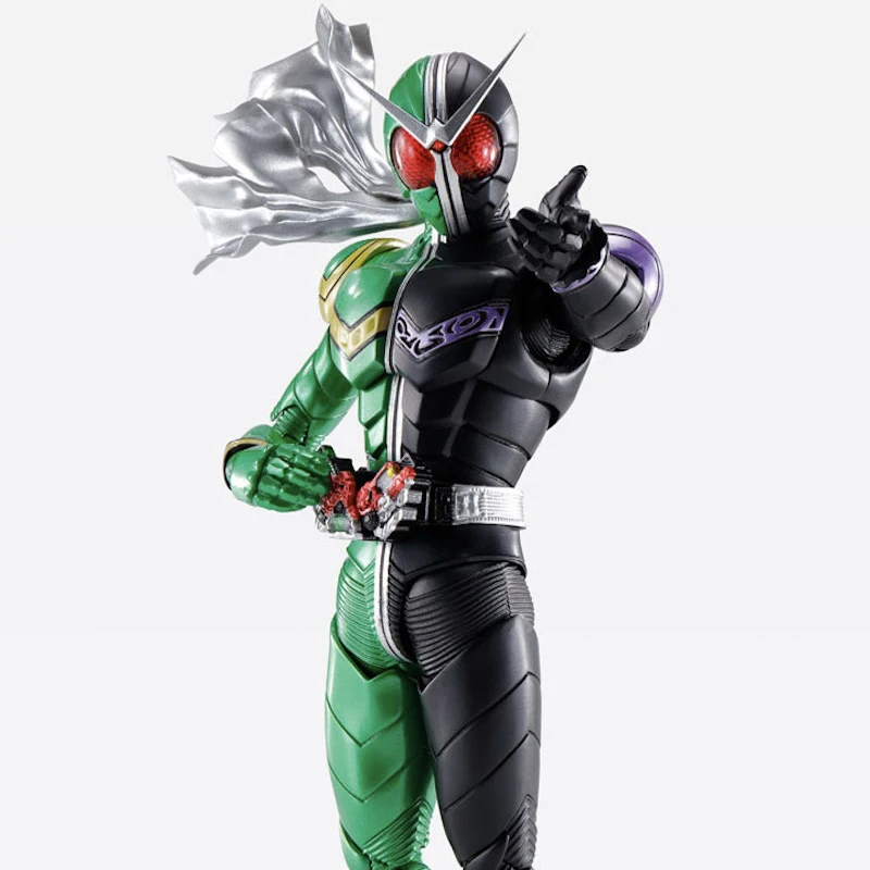 Bandai SHF S.H. Figuards Real Bone Sculpture Kamen Rider DoubleW CJ Hurricane Clown Hayate Ace Game Character Model Ornaments