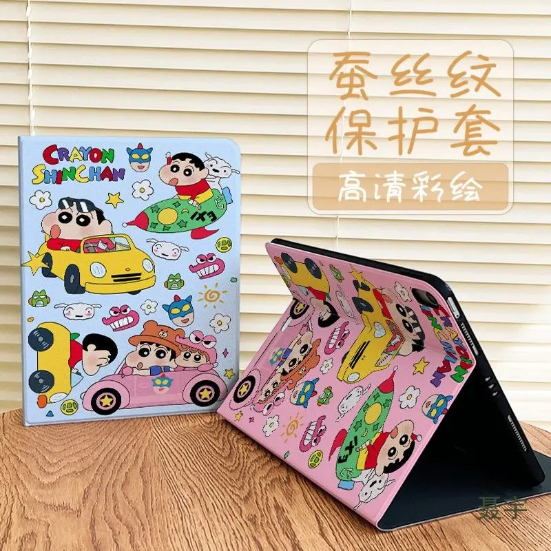 حافظة حماية لجهاز iPad Crayon Shin-chan من الرسوم المتحركة، حافظة ناعمة من السيليكون، مناسبة لجهاز iPad الجيل الحادي عشر 11/10.9/10.2/9.7/8.7 بوصة