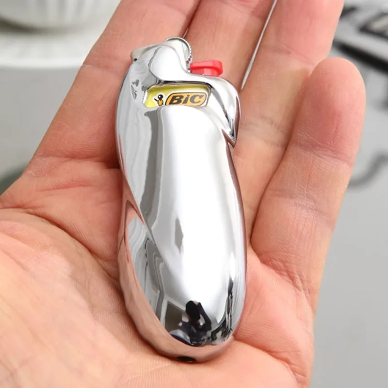 Fashion Bic Metal Lighter Case Cover Sleeve Holder For BIC Mini Lighter J5 Type Without lighters