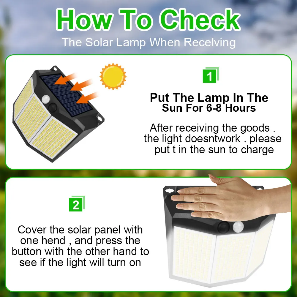 432 lampa solarna LED ścienna czujnik ruchu lampa na energię słoneczną 3 tryb wodoodporny reflektor bezpieczeństwa dla ogrodowa lampy garażowej