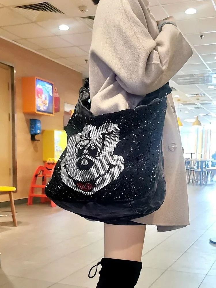 

Многофункциональная сумка через плечо с милым мультяшным Микки Диснеем, сумка для покупок на открытом воздухе, подарок подруге