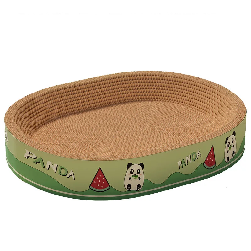 

Cat scratching board Integrated curved cat litter Wear-resistant cat products Oval scratching board