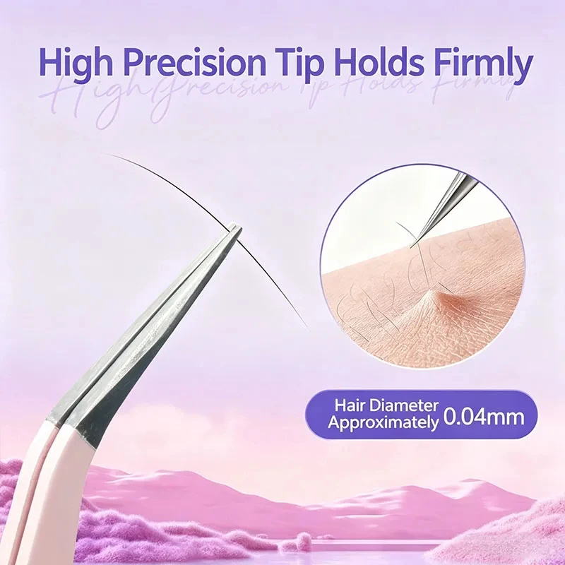 1/4Pcs Nail Art Decor Eyelashes Tweezers Macaron Tweezer Eyelash Extension Scrapbook Sticker Tape Picking DIY Stainless Clip