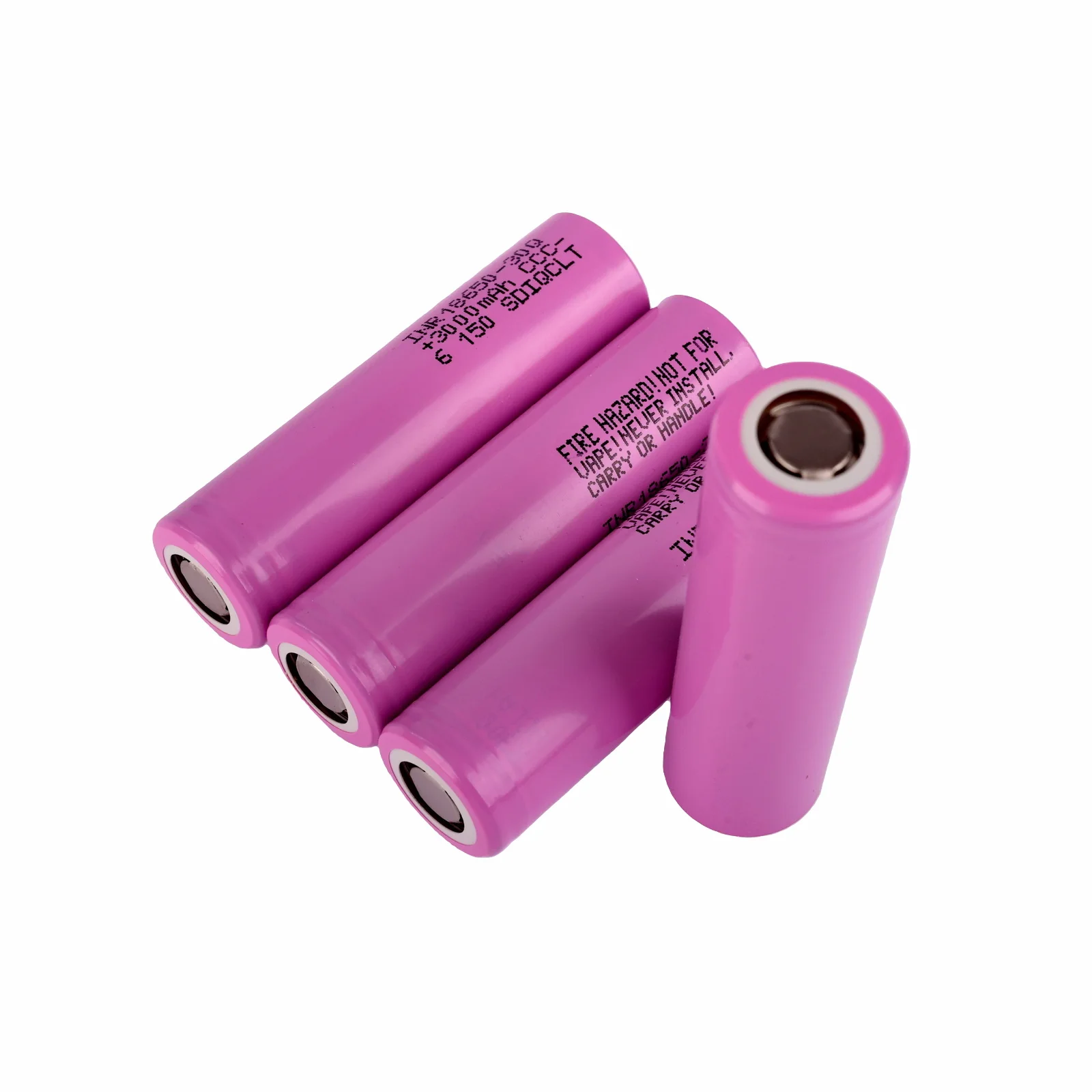 Rechargeable 18650 Lithium-Ion Battery 3000mah 30Q for Samsung, 4pcs