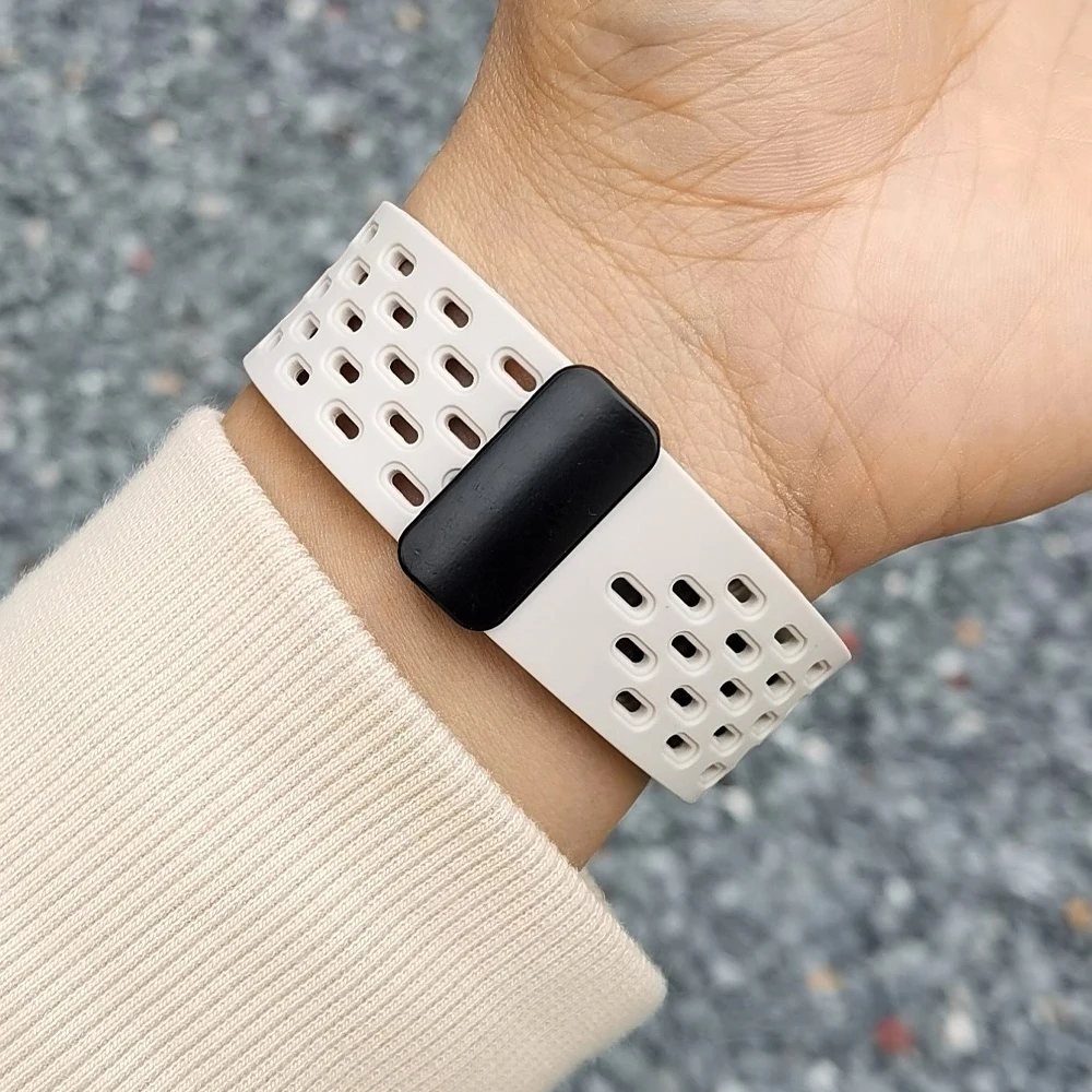 حزام رياضي لساعة Redmi 5 Active/5 Lite سوار معصم من السيليكون المغناطيسي البديل كوريا Redmi Watch 5 حزام نشط