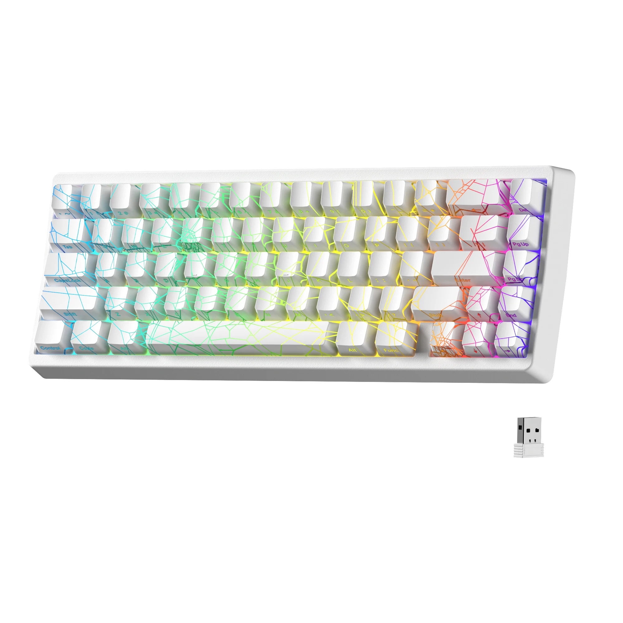 XVX ワイヤレス机械式キーボード M67 67キー ブルートゥース