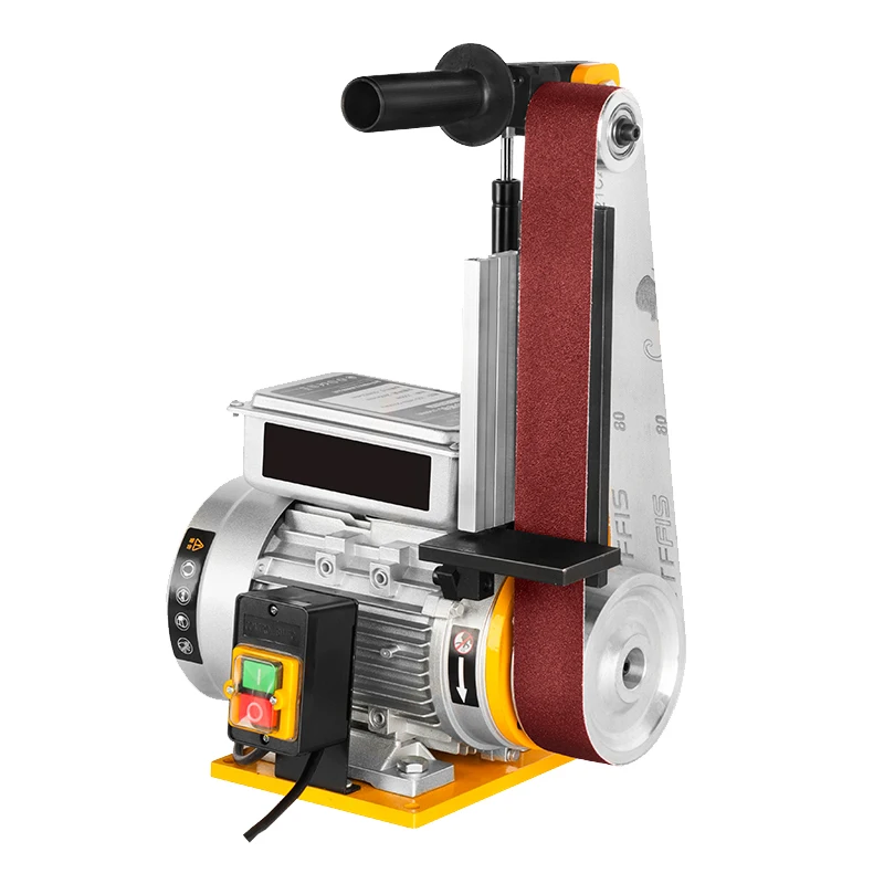 1.5KW Industrial Multifunctional Vertical 50X915mm Belt Sanding Machine For Woodworking Metal Stainless Steel Deburring 220V