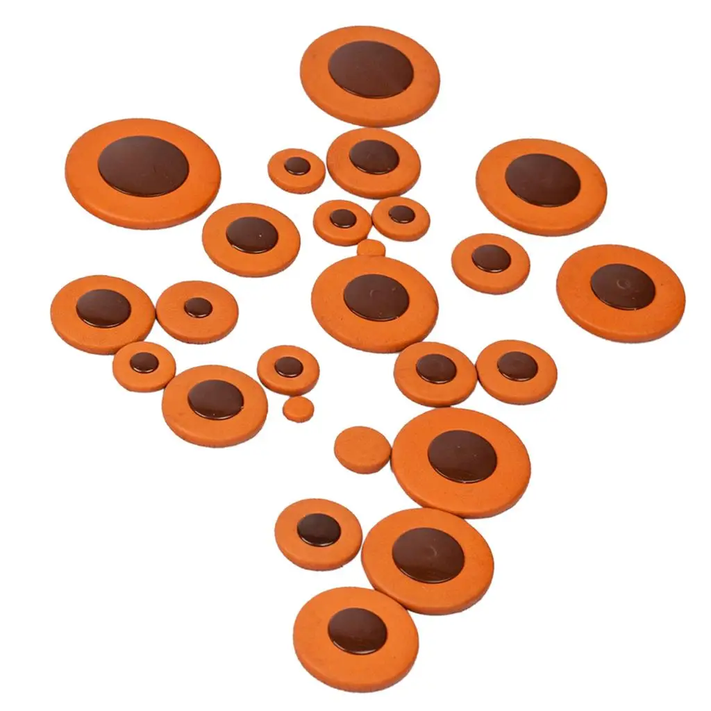 

25 Pcs Of Set Saxophone Leather Pads Cushion for Yamaha Alto Sax Accessory