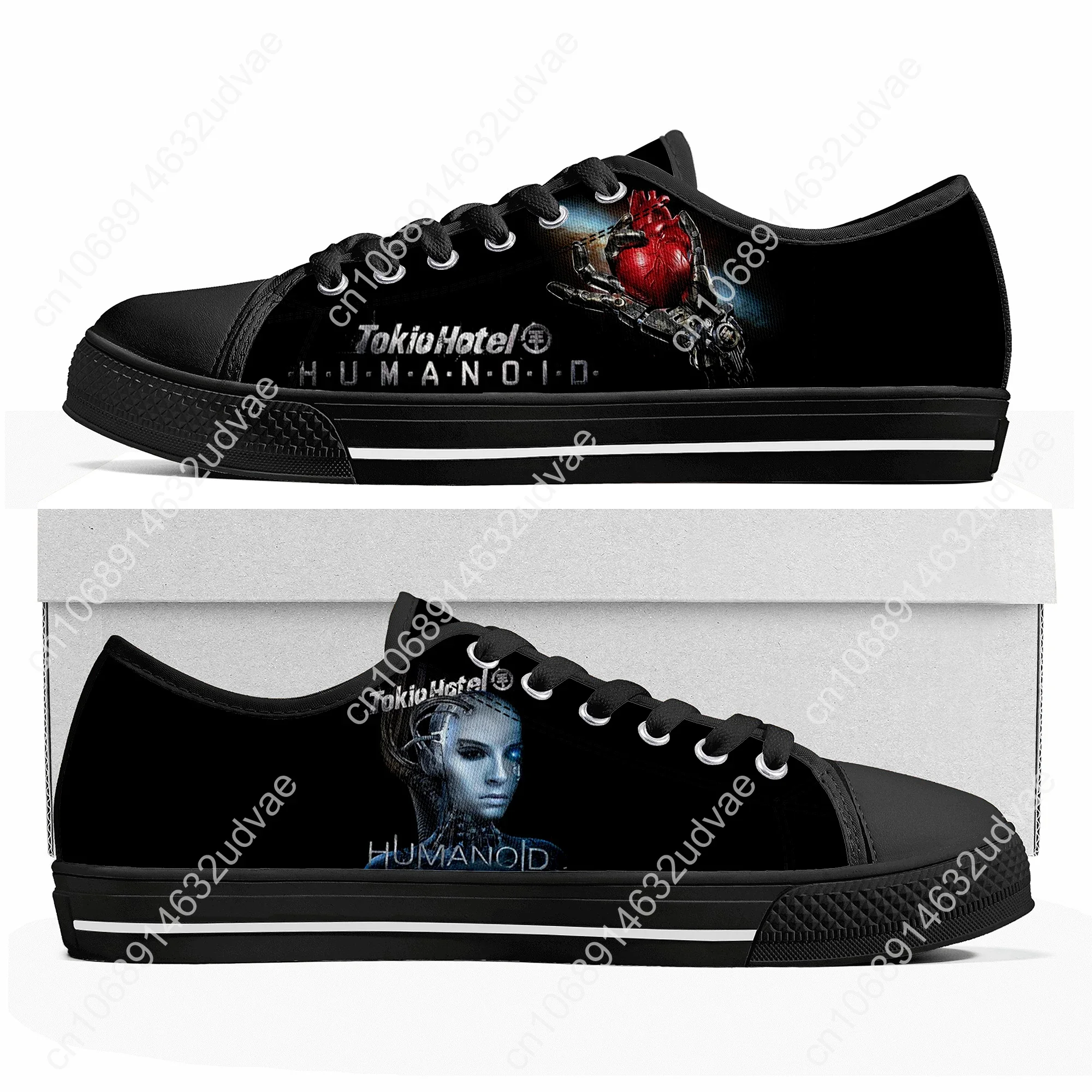 Germany Rock Band Tokio Hotel Low Top Sneakers Men Women Teenager High Quality Shoes Canvas Sneaker Couple Custom Made shoe