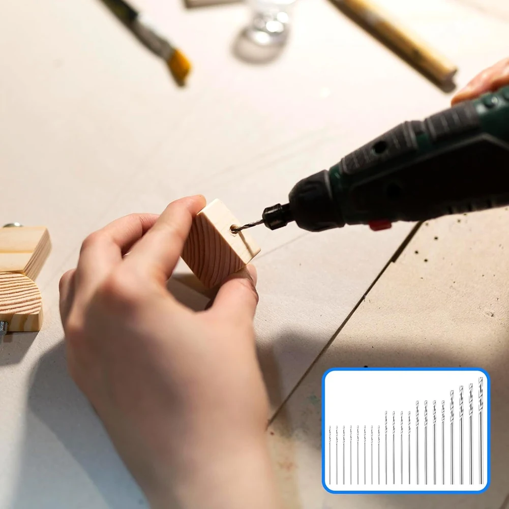 

Аксессуары для вращающихся ручных инструментов GTBL (0,3 1,6 мм), набор мини-сверл, 20 шт. спиральных сверл с хвостовиком из быстрорежущей стали, крошечные сверла, набор «сделай сам»