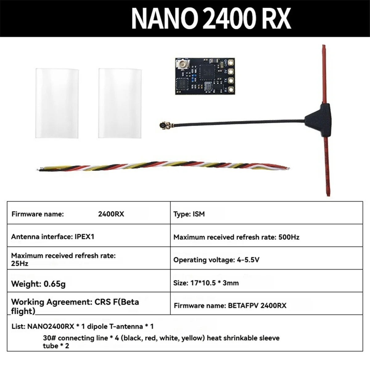 

Приемник COMEE ELRS NANO 2,4 ГГц RX EXPRESSLRS 2400 RX для FPV Long Ranges Drones Quadcopter