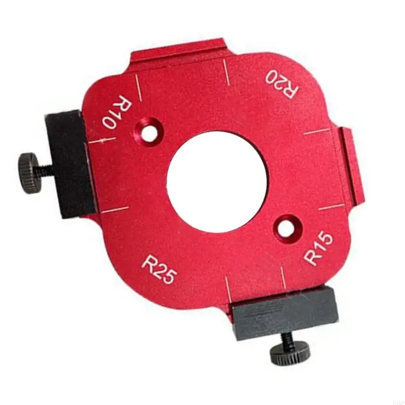 57QF 2 แพ็ค MultiSize Radius Corner Templates 10-50R สำหรับเครื่องมือขอบไม้เรียบ