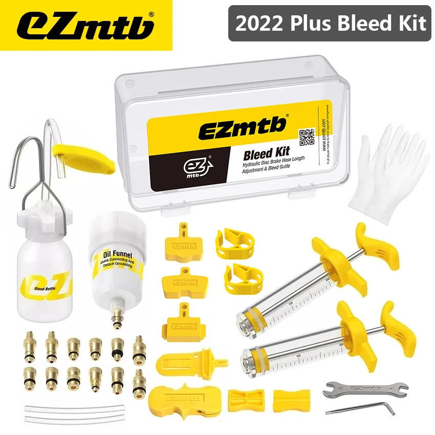 Ezmtb 2022 Bicycle Hydraulic Disc Brake Oil Bleed Kit Tools For SHIMANO MAGURA SRAM Avid HOPE HAYES MTB Road Bike Repair Tool