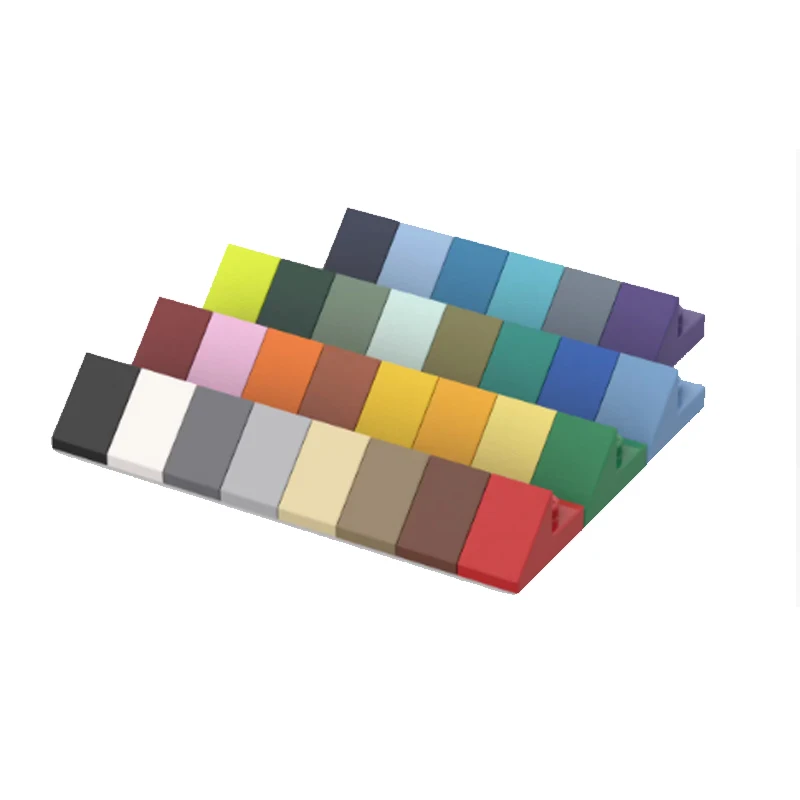 

100pcs MOC compatible parts 92946 slope 45 ° 2 x 1 with 2/3 cut brick DIY children's puzzle toy building block particles