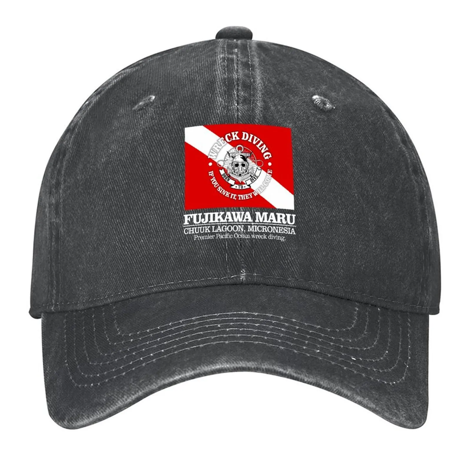 

Fujikawa Maru (best wrecks) Baseball Cap Sun Cap dad hat Male hat sailor cap for men Men's Women's