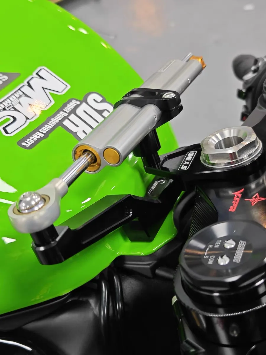 Soporte amortiguador estabilizador de dirección de motocicleta para Kawasaki ZX-6R ZX636 2023-2024 7075 accesorios modificados de aleación de aluminio