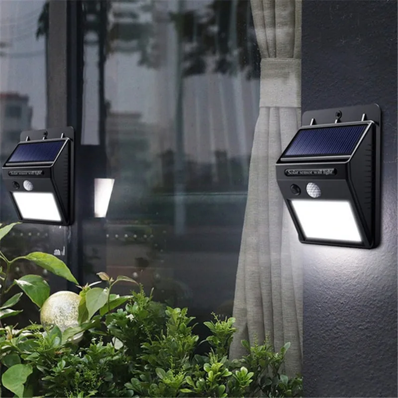 1/2/4pcs Solar Motion Sensor Wall Lights IP64 Waterproof LED Solar Induction Lamp Outdoor Stair Garden Street Light Decoration