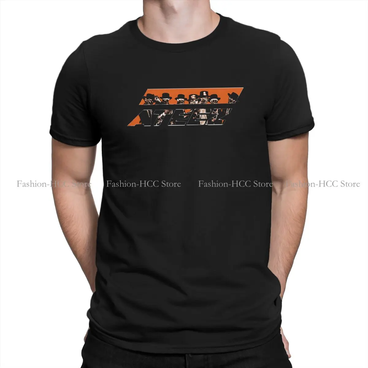 Yellowstone Dutton Ranch ATEEZ Orange logo Tshirt Homme Men's Clothes Blusas Polyester T Shirt For Men