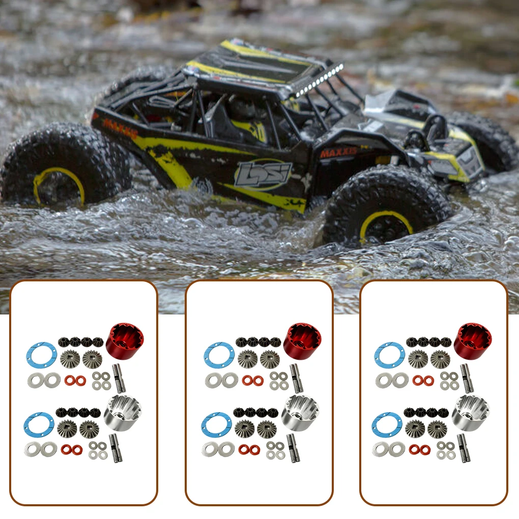 Zestaw Diff mechanizm różnicowy RCGOFOLLOW do LOSI Baja Rey 4WD 1/10 części do ulepszenia samochodów zdalnie sterowanych