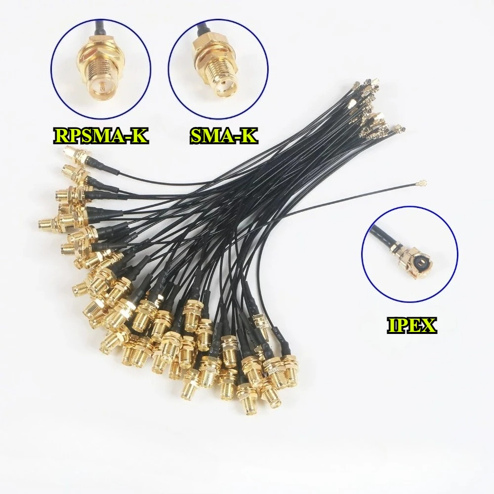 

2/5/10Pcs RP SMA Pigtail Cable RF113 2.4G SMA Male/Female Connector to UFL/U.FL IPEX Cable for WiFi Antenna Extension Wire