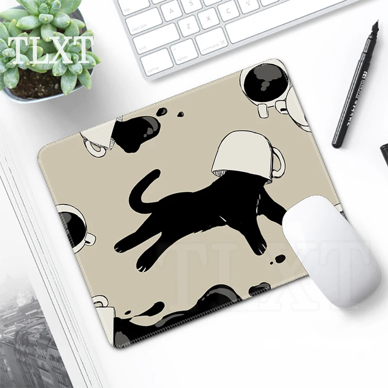 Mouse Pads Small Mousepads Cute Cat Office Mousepad Kawaii Gamer Rubber Mats Company Desk Pad For Gift Desk Mat PC Accessories