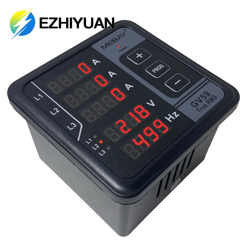 Generator Set Digital Display GV59 Multi-Function Meter  Three-Phase Voltage Current And Frequency Display