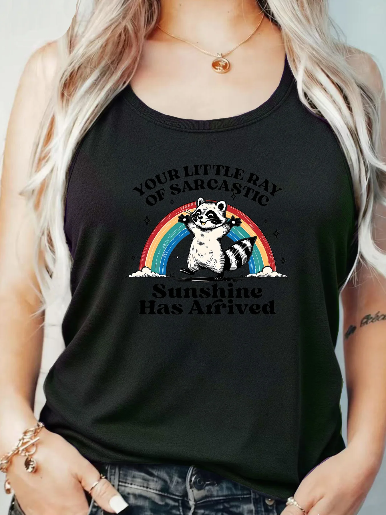 

Loose Fit Printed Pocket T-Shirt for Women with Ribbed Collar round Neck 1-8XL plus Size Comfortable Casual Vest