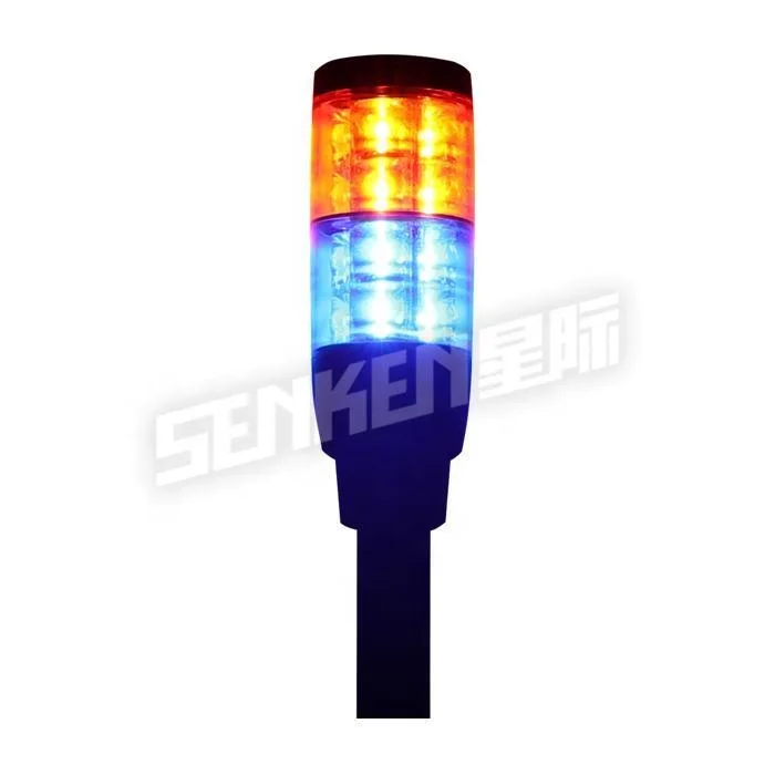 SENKEN Red Blue amber white Led Tail Rear Warning Flashing Motorcycle pole lamp