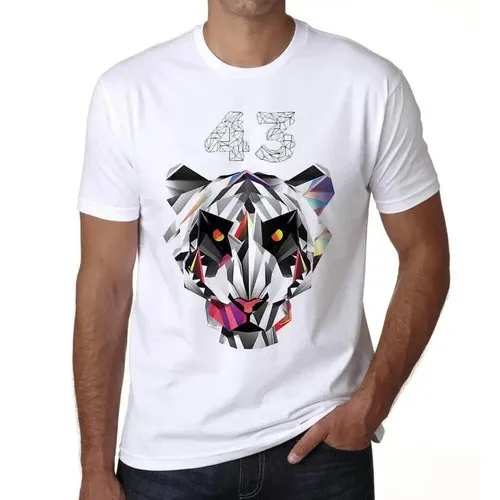 

Men's Graphic T-Shirt Geometric Tiger 43 - Geometric Tiger 43 - Gift 43.