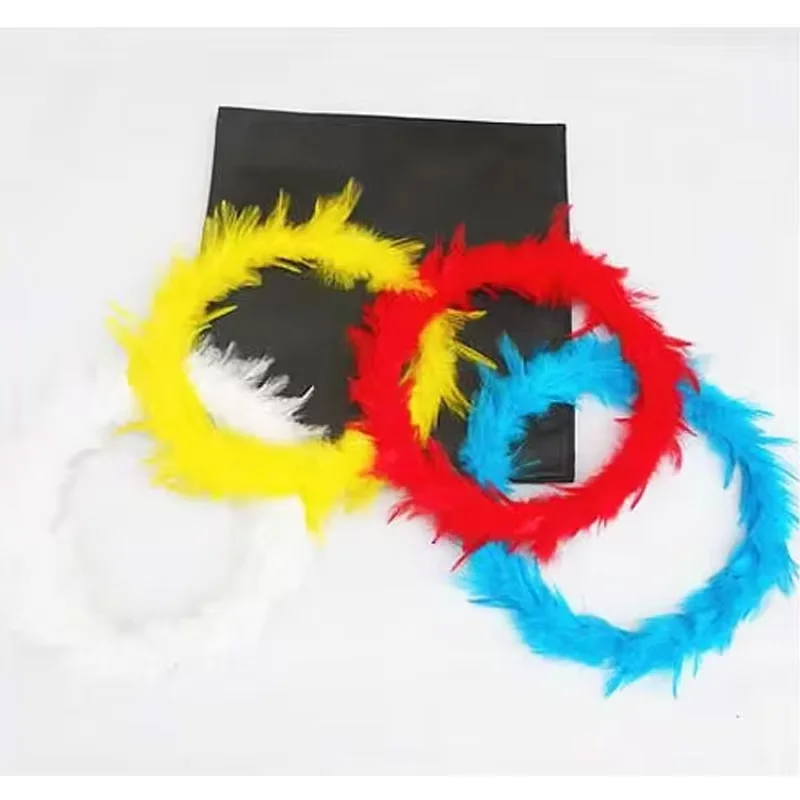 Color Changing Feather Stage Magic Close-Up Magie Tricks Illusions Comedy Gimmick Props  Accessories Magician