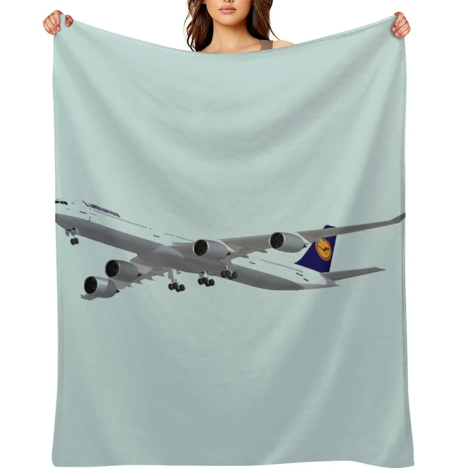 

Airbus A340 Throw Blanket Thermal Retros Single blankets ands Blankets