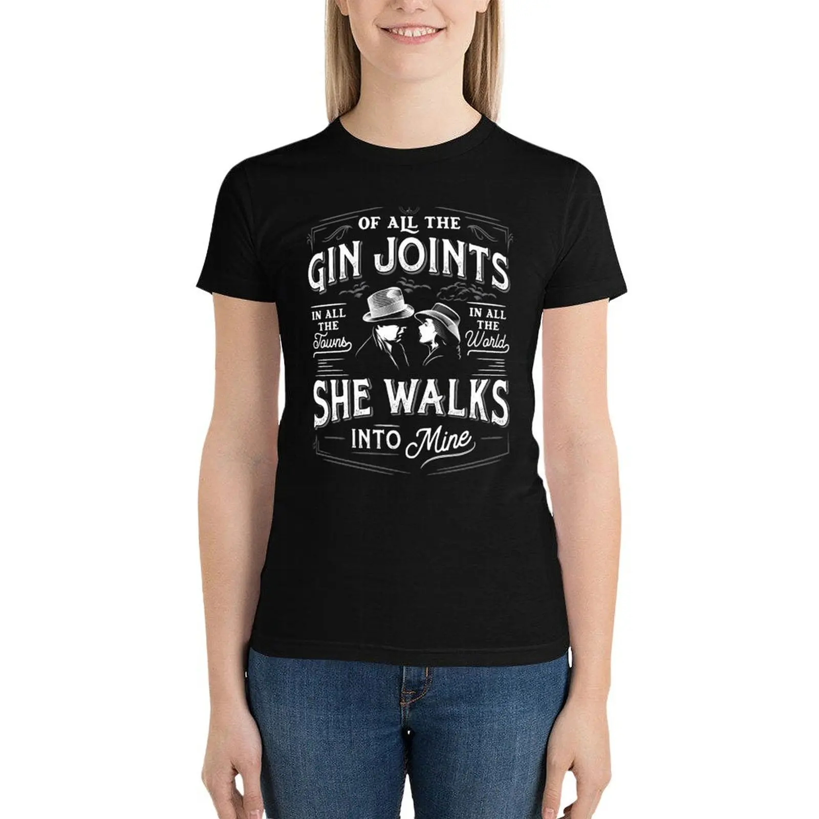 

GIN JOINTS T-Shirt lady clothes cute clothes plus size tops tees oversized t shirts for Women