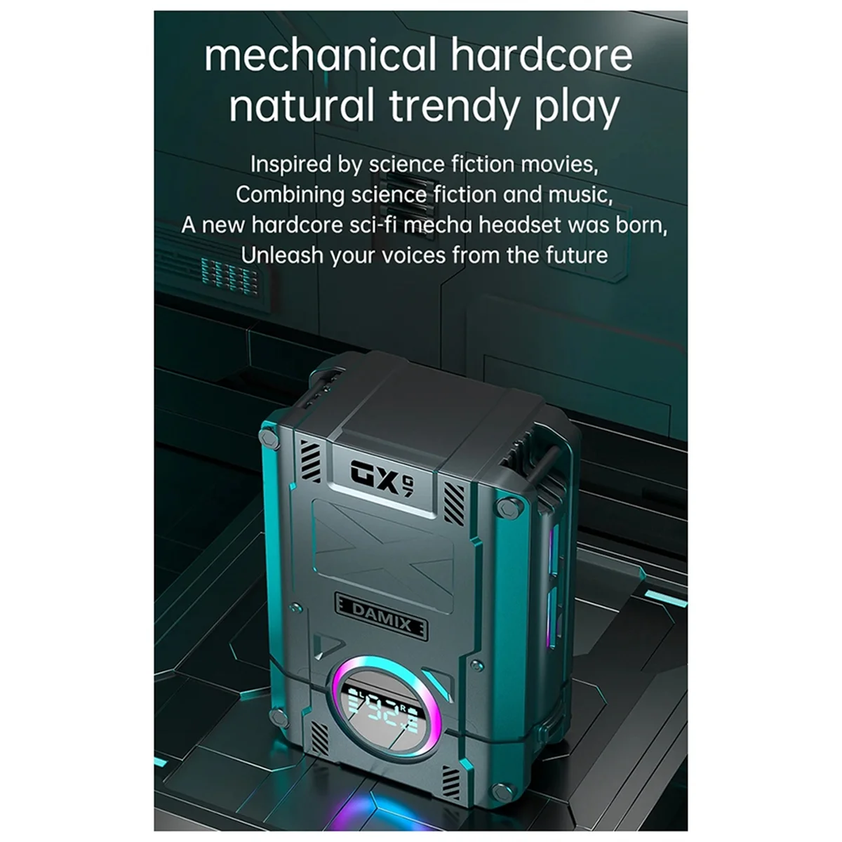 DYJ-zpNew DX-07 TWS Bluetooth-гарнитура с шумоподавлением Беспроводная механическая стильная гарнитура HD-гарнитура для вызова с