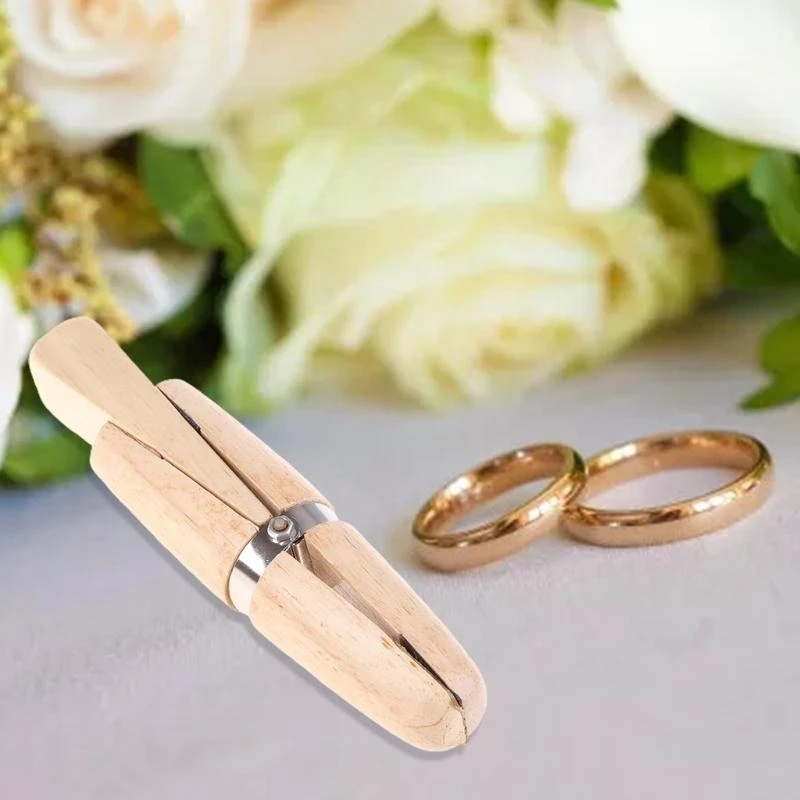 Wooden Jewelers Ring Clamp Hand Tool Stone Setting Engraving Repair
