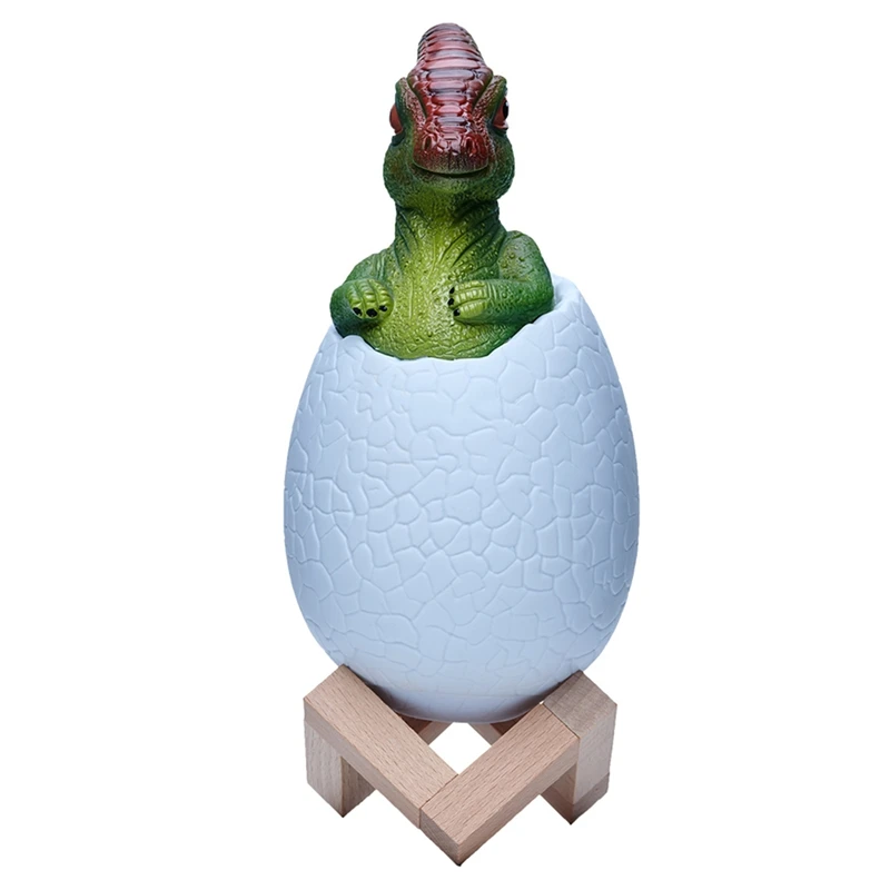 TKOH-3D Night Light Egg Desk Lamp 16 Color Touch Remote Control Cartoon Table Lamps For Kid Home Decor