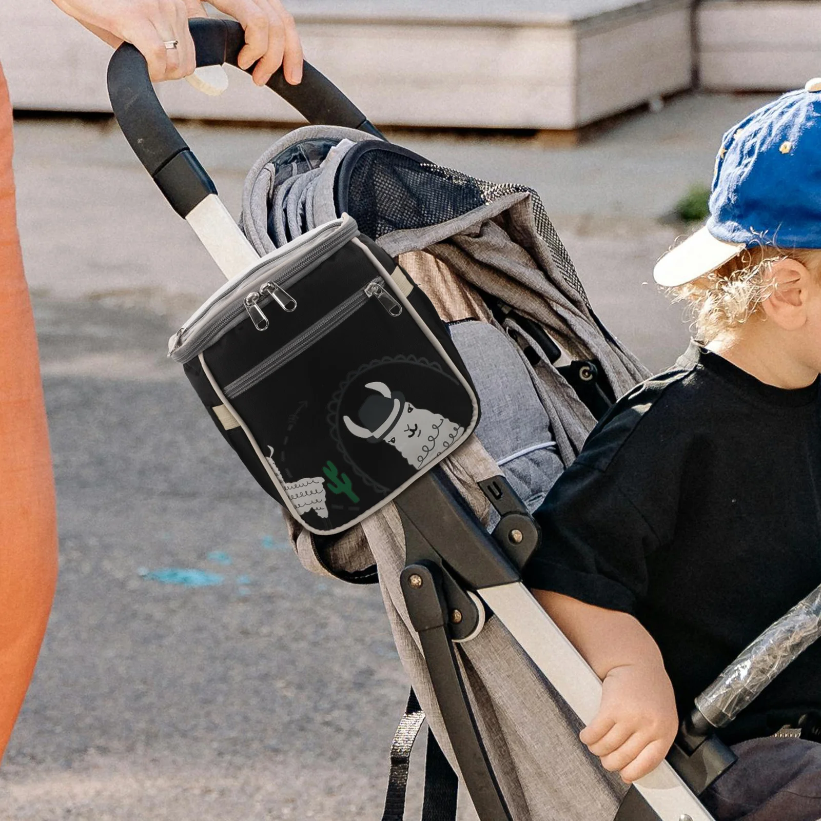 Stroller Organizer Multifunctional Hanging Bag Large Diaper Tote Baby Stroller Storage Waterproof Durable Pram Hooks