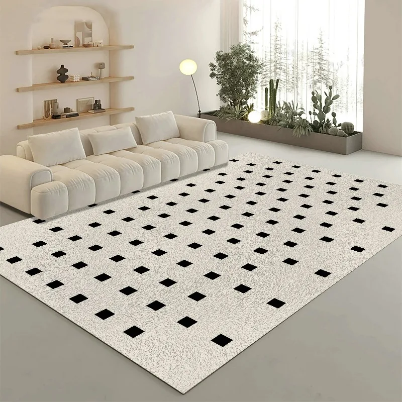 Chessboard Retro Carpet PVC Leather Kitchen Foot Mats Anti-slip Durable Floor Mat Oil-resistant Washable Easy Clean Rug Alfombra