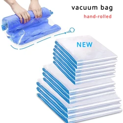 Travel Roll-up Compression Bag Vacuum Bags for Storing Clothes Save 75% of Storage Space No Air Pump Required Pack Vacum Home